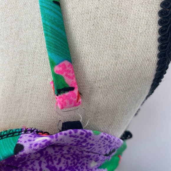 Catalina Halter Tropical Print Swimsuit One Piece Womens Sz 10 Made in USA - Picture 8 of 13